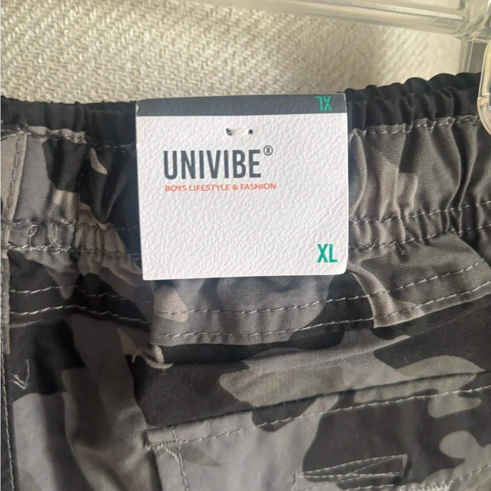UNIVIBE Big Boys Stonedale Cotton Pull-On Cargo Shorts Size-XL Camouflage U